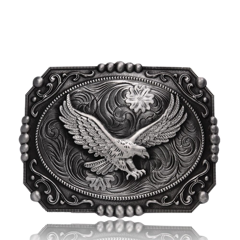 5611 Vintage Celtic Cross Belt Buckles  Soaring Eagle Horse Cowboy Buckle